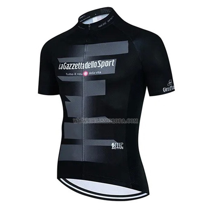 2023 Ropa Ciclismo Giro d'Italia Negro Mangas Cortas y Culotte Corto